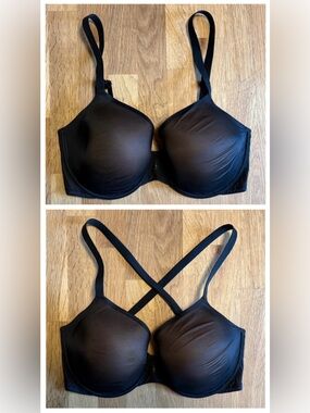 32DDD | Victoria's Secret: Angelight Full-Coverage Smooth Bra | Black